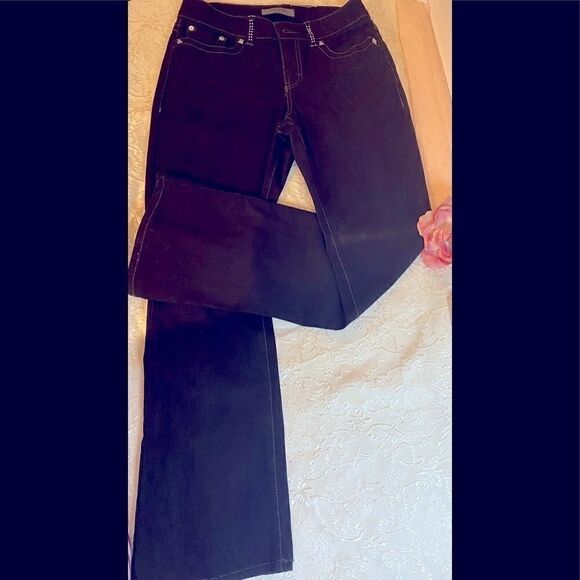 🎀 Nine West Boot Cut  indigo Denim Jeans  6/27 - Picture 1 of 10